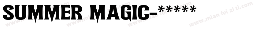 Summer Magic字体转换